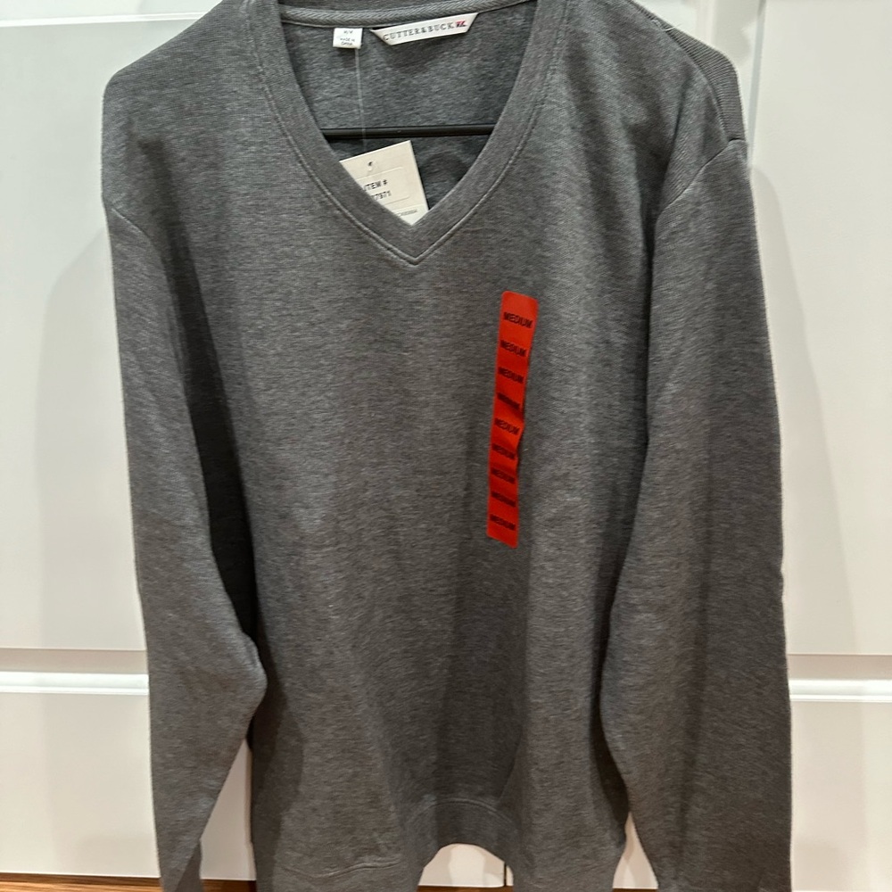 NWT Cutter and Buck Men’s Pima Cotton Pullover Size Medium